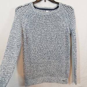 S Oliver heather gray open knit sweater oversized